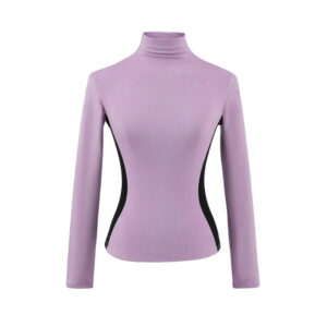 Tight-Fitting High Collar And Long Sleeves