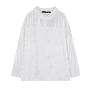 Loose Long Sleeves With Patchwork Print